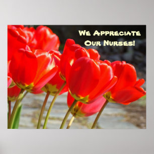We Appreciate Our Nurses! art prints posters Tulip