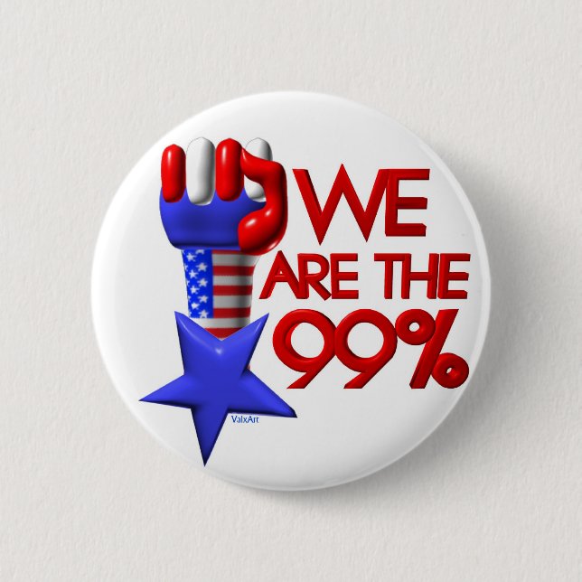 We are 99% rising star 2 inch round button (Front)