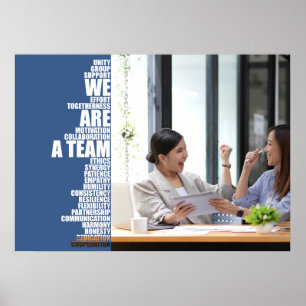 WE ARE A TEAM Inspirational Wall Art for Offices