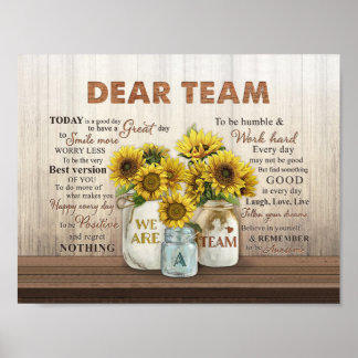 We Are A Team Poster Wall Art Prints
