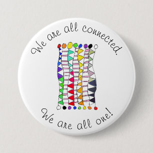 We Are All Connected & One Diversity Celebration 3 Inch Round Button