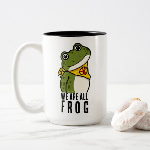WE ARE ALL FROG Two-Tone COFFEE MUG