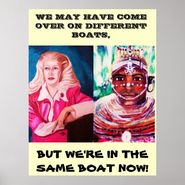 WE ARE ALL IN THE SAME BOAT poster (Front)