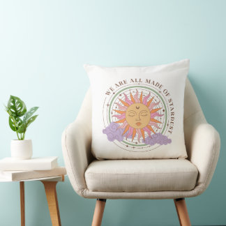 We Are All Made of Stardust Celestial Throw Pillow