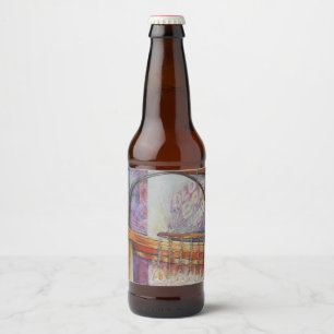 We Are All Moths Flying Around the Same Light. Beer Bottle Label