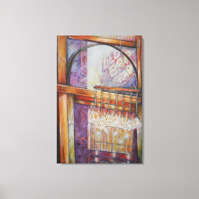 We Are All Moths Flying Around the Same Light. Canvas Print (Front)
