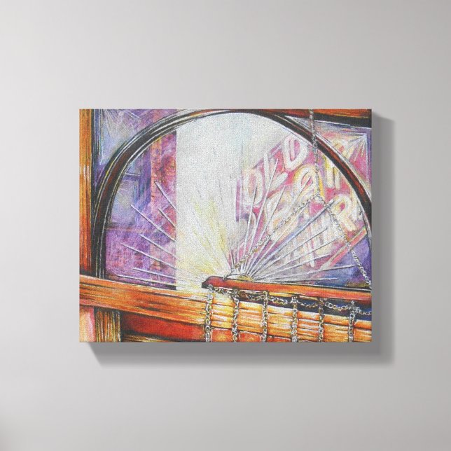 We Are All Moths Flying Around the Same Light. Canvas Print (Front)