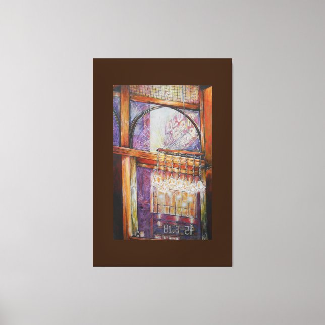 We Are All Moths Flying Around the Same Light. Canvas Print (Front)