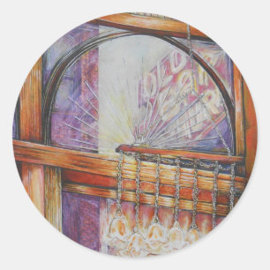 We Are All Moths Flying Around the Same Light. Classic Round Sticker