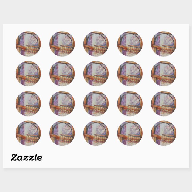 We Are All Moths Flying Around the Same Light. Classic Round Sticker (Sheet)