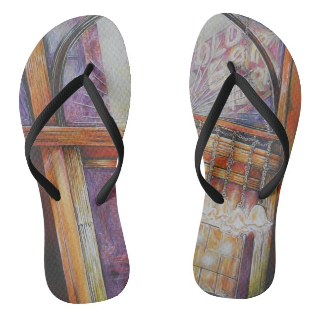We Are All Moths Flying Around the Same Light. Flip Flops (Footbed)