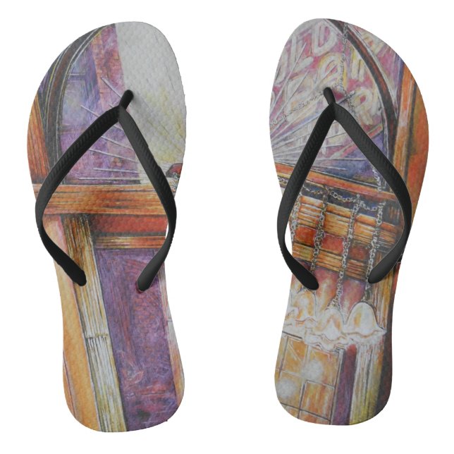 We Are All Moths Flying Around the Same Light. Flip Flops (Footbed)