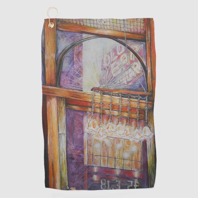 We Are All Moths Flying Around the Same Light Golf Towel (Front)