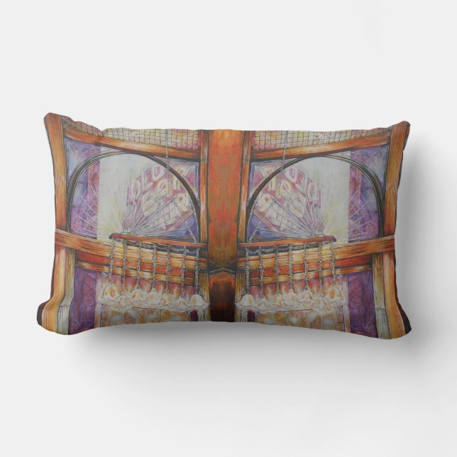 We Are All Moths Flying Around the Same Light. Lumbar Pillow (Front)