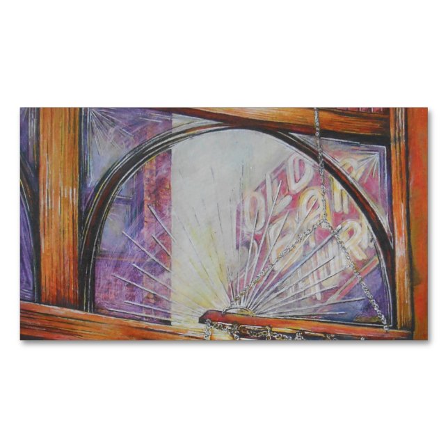 We Are All Moths Flying Around the Same Light. Magnetic Business Card (Front)