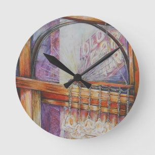 We Are All Moths Flying Around the Same Light. Round Clock