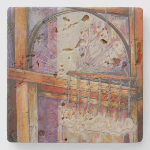 We Are All Moths Flying Around the Same Light. Stone Coaster