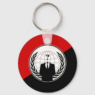 We Are Anonymous Anarchist Flag Keychain