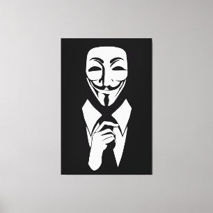 We are anonymous canvas print