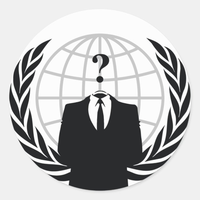 We Are Anonymous Classic Round Sticker (Front)