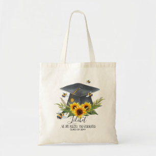 We Are BUZZED! GRADUATION Gift Personalized BEES Tote Bag