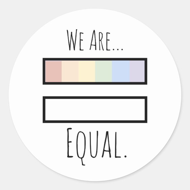 "We Are... Equal" Sticker (Front)