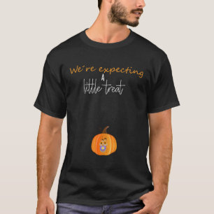 We are expecting little treat Pregnant announcemen T-Shirt