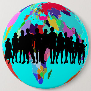 WE ARE FAMILY 6 INCH ROUND BUTTON