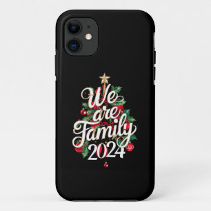 We Are Family Christmas 2024 Matching Pajama  iPhone 11 Case