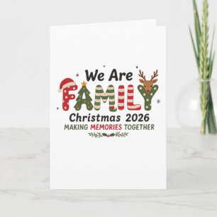 We Are Family Christmas 2026 Making Memories Xmas Card
