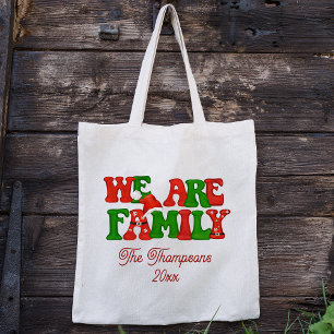 We Are Family Custom Christmas 2023 Personalized Tote Bag