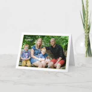 We Are Family Folded Photo Card