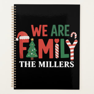 We Are Family Personalized Christmas Family Couple Planner