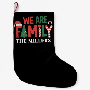 We Are Family Personalized Christmas Family Couple Small Christmas Stocking