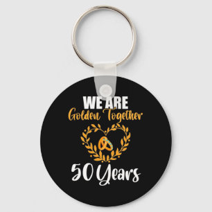 We Are Golden Together 50 Years Keychain