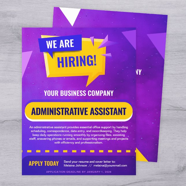 We Are Hiring Job Position Announcement Template Flyer (Creator Uploaded)
