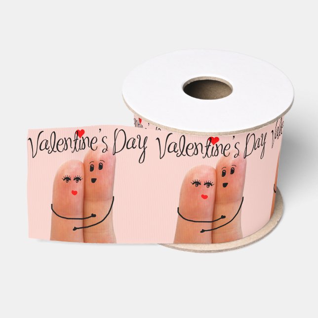 We are Just Like This on Valentines Day Grosgrain Ribbon (Spool)