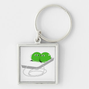We Are Like Two Peas In A Pod Keychain