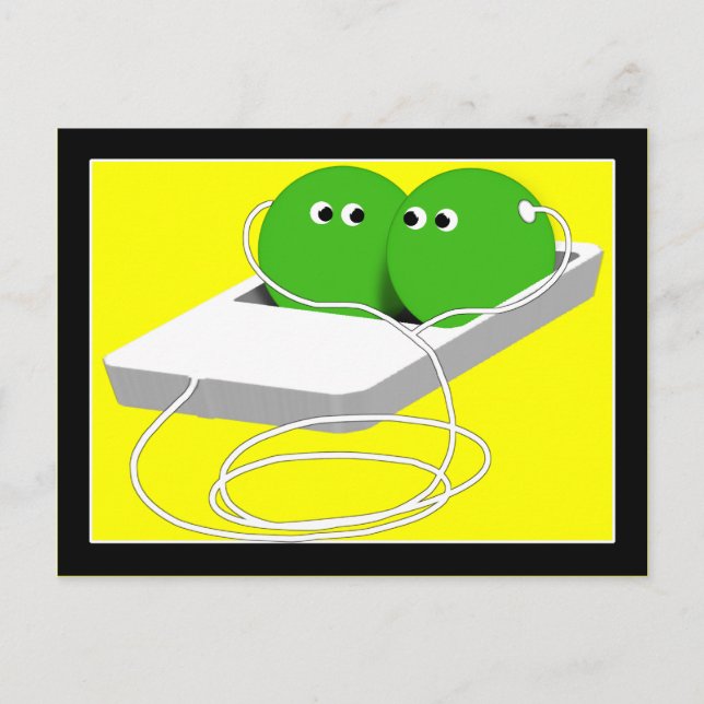 We Are Like Two Peas In A Pod Postcard (Front)