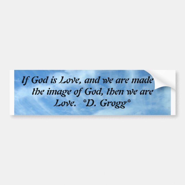 We are Love Bumper Sticker (Front)