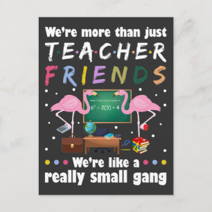 we are more than teacher friends , flamingo T-Shir Postcard