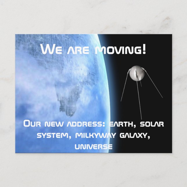We are moving announcement postcard (Front)