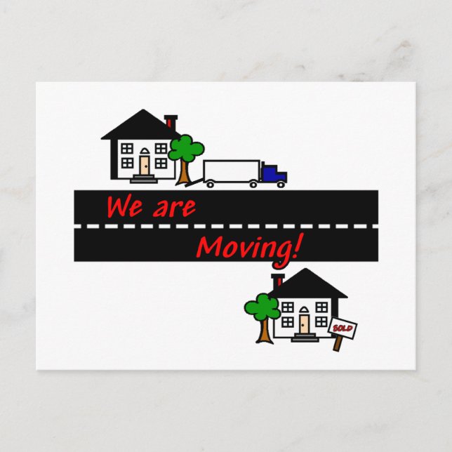 We are Moving Announcement Postcard (Front)