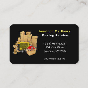 We Are Moving Company Service Business Card