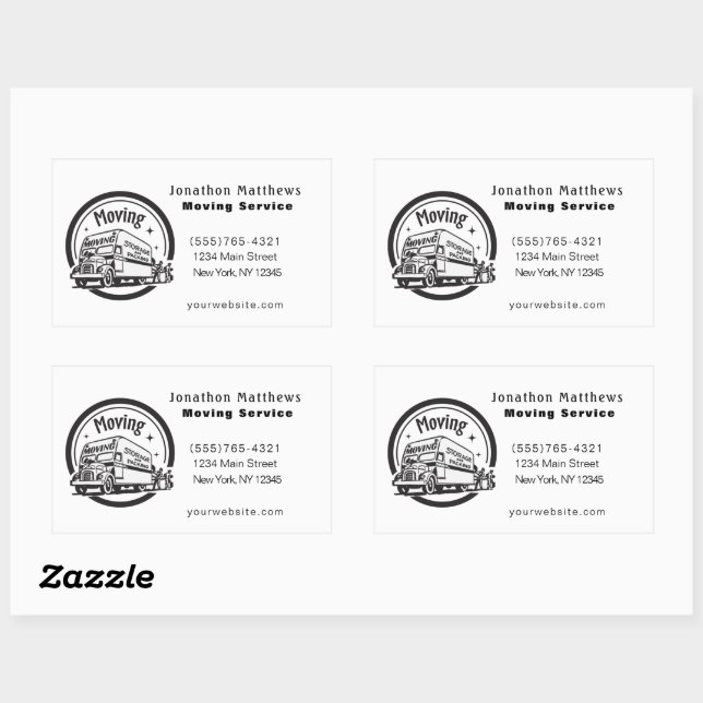 We Are Moving Trucking Boxes Packing Company Sticker (Sheet)