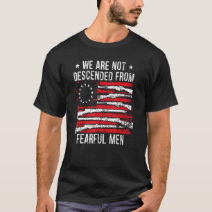 We Are Not Descended From Fearful Vintage Usa Flag T-Shirt
