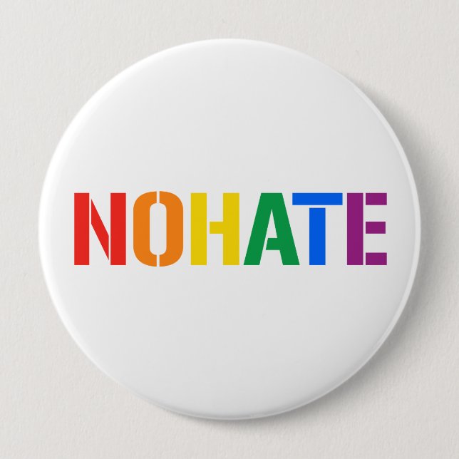 WE ARE NOT HATERS 4 INCH ROUND BUTTON (Front)