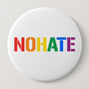WE ARE NOT HATERS 4 INCH ROUND BUTTON