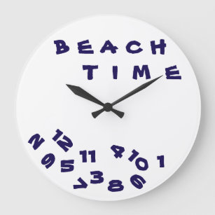 "WE ARE ON ***BEACH TIME*** WITH THIS COOL CLOCK