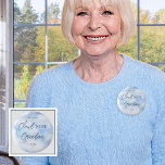 We Are On Cloud Nine Blue Boy Baby Shower Grandma 2 Inch Round Button<br><div class="desc">Welcome to our "We Are On Cloud Nine Blue Boy Baby Shower" collection, where every piece is designed to elevate your celebration of the imminent arrival of your little one. This collection captures the essence of joy and anticipation with its dreamy, whimsical theme. Imagine floating amidst serene blue skies adorned...</div>
